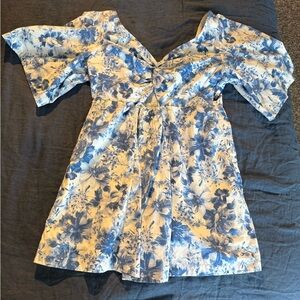 Abercrombie & Fitch Blue Floral Dress